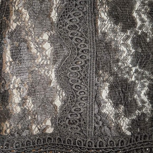 Black See through Lace Blouse - Picture 3 of 4